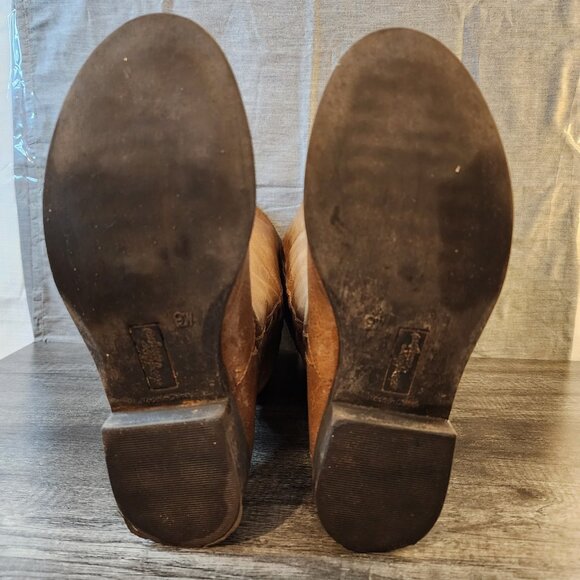 Dexflex Comfort Women's Knee High Riding Boots Faux Leather Brown Size 9W - Picture 7 of 9